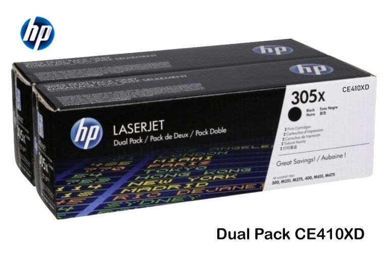 Toner HP 305X Dual Pack CE410XD Para M351, M475, M375