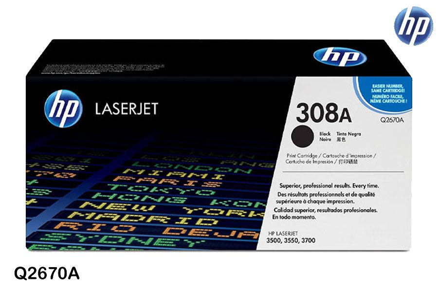 Toner HP 308A Black Q2670A Toner HP 308A Black Q2670A Para 3500, 3550, 3700 - Imagen 1
