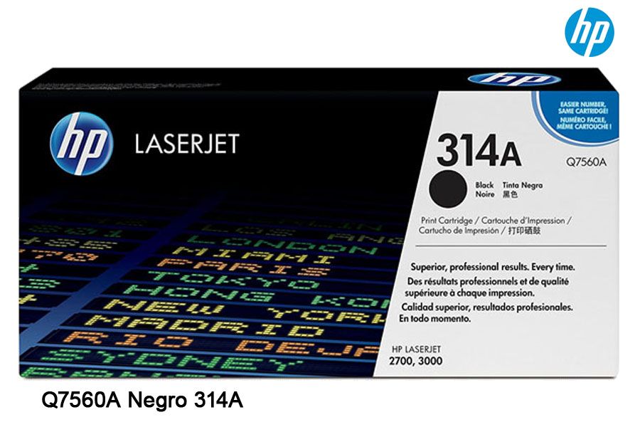Toner HP 314A Black Q7560A Toner HP 314A Black Q7560A LaserJet 2700, 3000 - Imagen 1