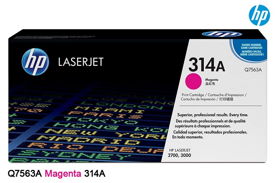 Toner HP 314A Magenta Q7563A LaserJet Toner HP 314A Magenta Q7563A LaserJet 2700, 3000 - Imagen 1