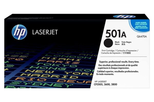 Toner HP 501A Negro Q6470A