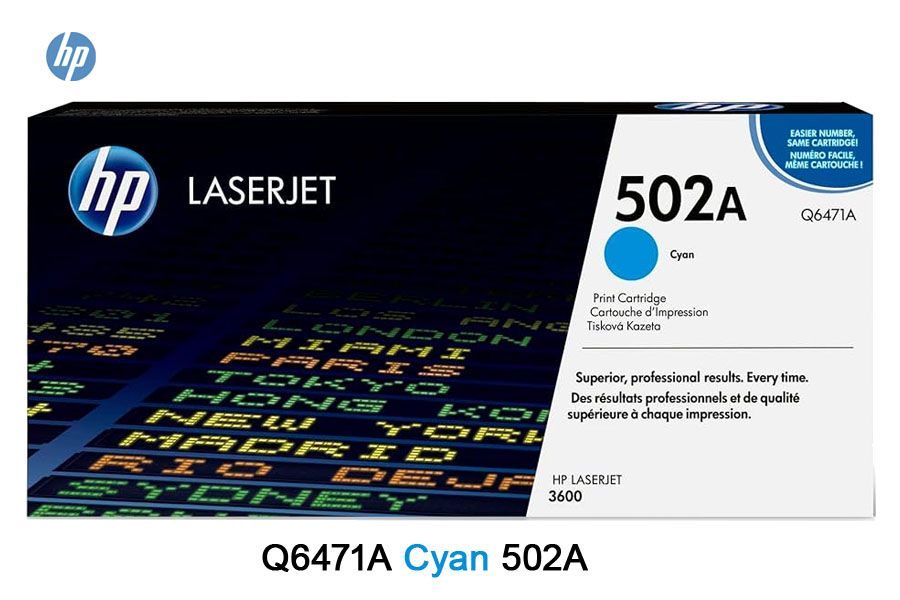 Toner HP 502A Cyan Q6471A Toner HP 502A Cyan Q6471A Para 3600, CP3505 - Imagen 1