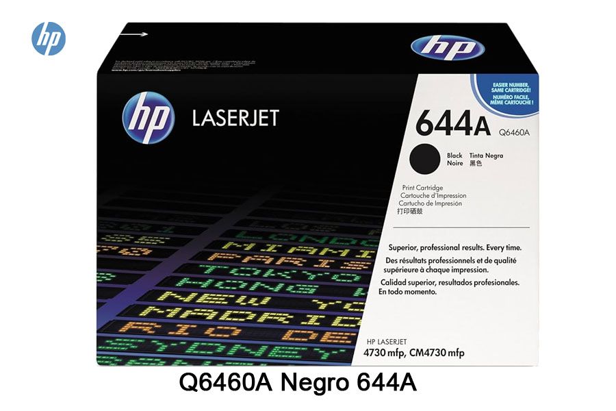 Toner HP 644A Black Q6460A Toner HP 644A Black Q6460A Para 4730, CM4730 - Imagen 1