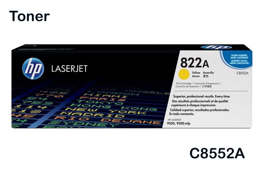Toner HP 822A Yellow C8552A LaserJet Toner HP 822A Yellow C8552A LaserJet 9500 MFP