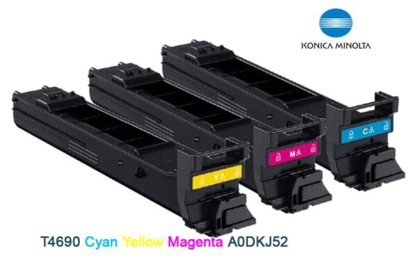 Toner Konica Minolta T4690 Cyan Yellow Magenta A0DKJ52 - Imagen 2