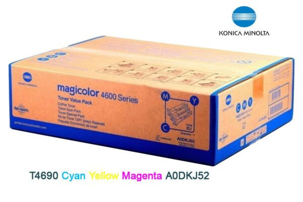 Toner Konica Minolta T4690 Cyan Yellow Magenta A0DKJ52