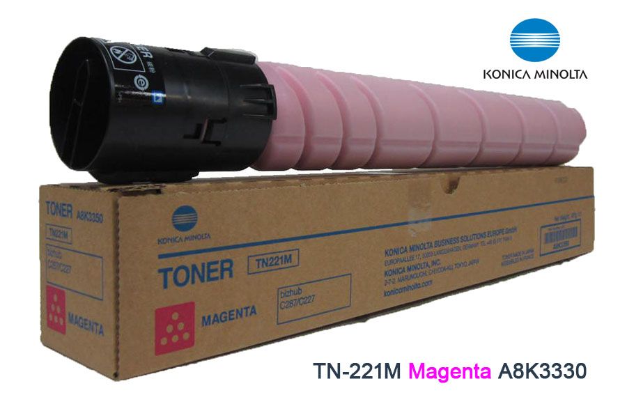 Toner Konica Minolta TN-221M Magenta A8K3330 Toner Konica Minolta TN-221M Magenta A8K3330 C287 - Imagen 1