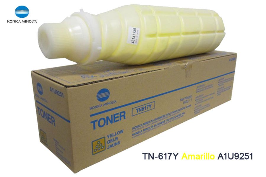 Toner Konica Minolta TN-617Y Yellow A1U9251 Toner Konica Minolta TN-617Y Yellow Bizhub C70HC - Imagen 1