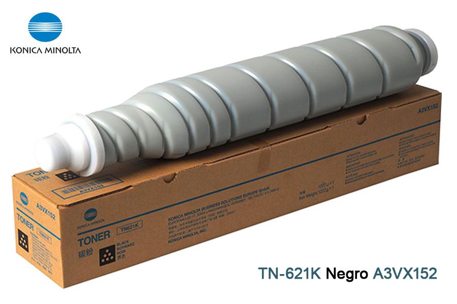 Toner Konica Minolta TN-621K Black A3VX152 Toner Konica Minolta TN-621K Black A3VX152 C71HC - Imagen 1