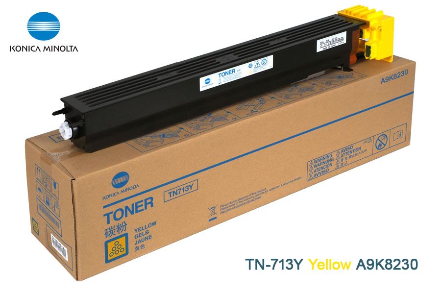 Toner Konica Minolta TN-713Y Yellow A9K8230 Toner Konica Minolta TN-713Y Yellow A9K8230 C759 - Imagen 1