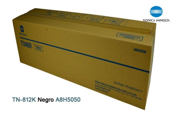 Toner Konica Minolta TN-812 Negro A8H5050 758, 958 - Imagen 2