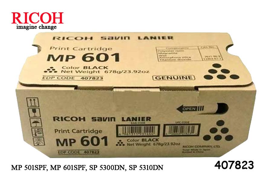 Toner Ricoh 407823 Toner Ricoh 407823 Para MP 601SPF, SP 5300DN - Imagen 1