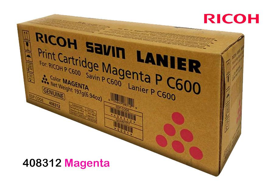 Toner Ricoh 408312 Magenta Lanier Toner Ricoh 408312 Magenta Para Lanier P C600