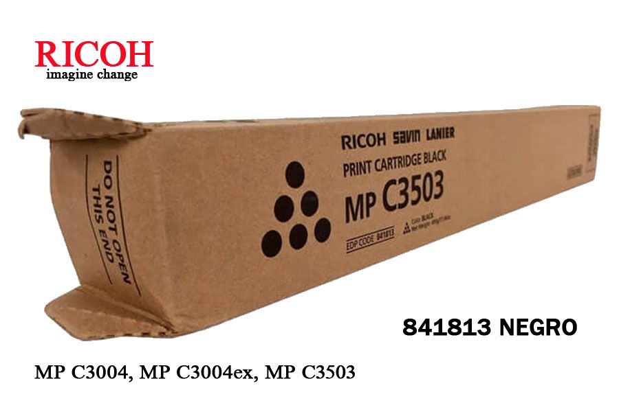 Toner Ricoh 841813 Black Toner Ricoh 841813 Black Para MP C3504/C3003 - Imagen 1