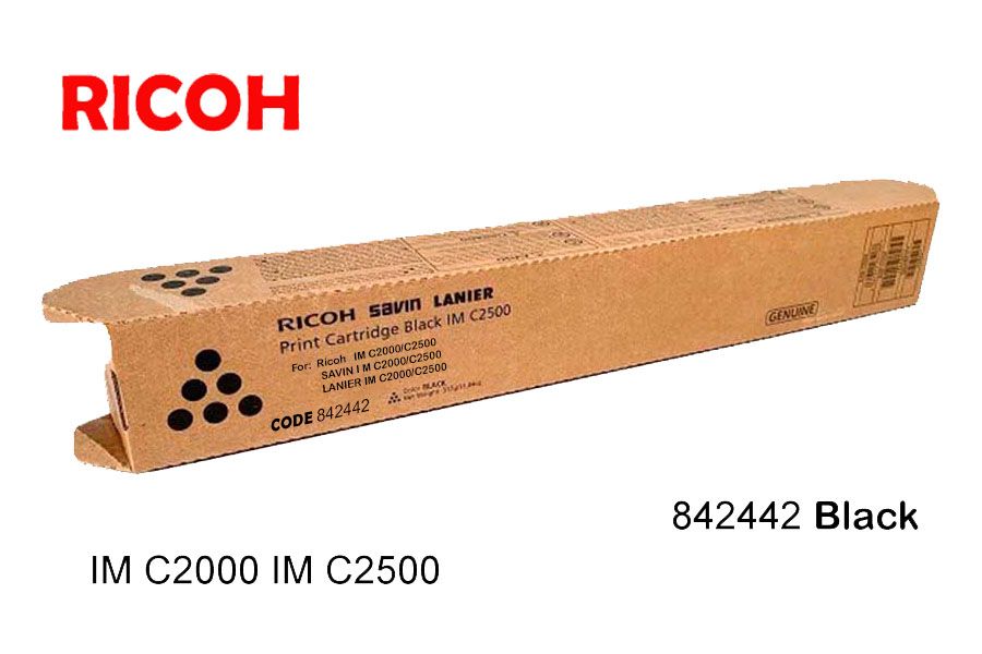 Toner Ricoh 842442 Black Toner Ricoh 842442 Black IM C2000 IM C2500 - Imagen 1