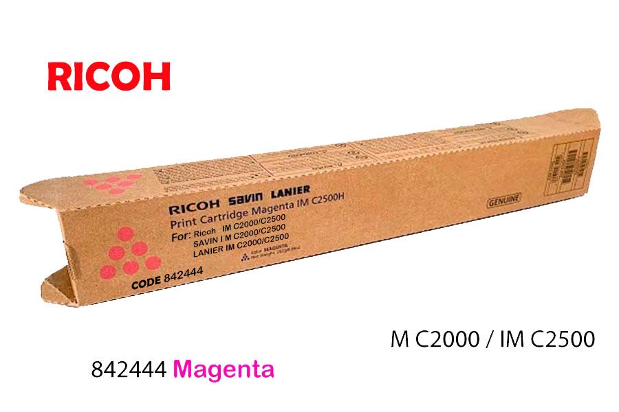 Toner Ricoh 842444 Magenta Toner Ricoh 842444 Magenta IM C2000 IM C2500 - Imagen 1