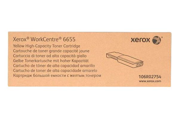 Toner Xerox 106R02754 Yellow Toner Xerox 106R02754 Yellow Para Workcentre 6655 - Imagen 1