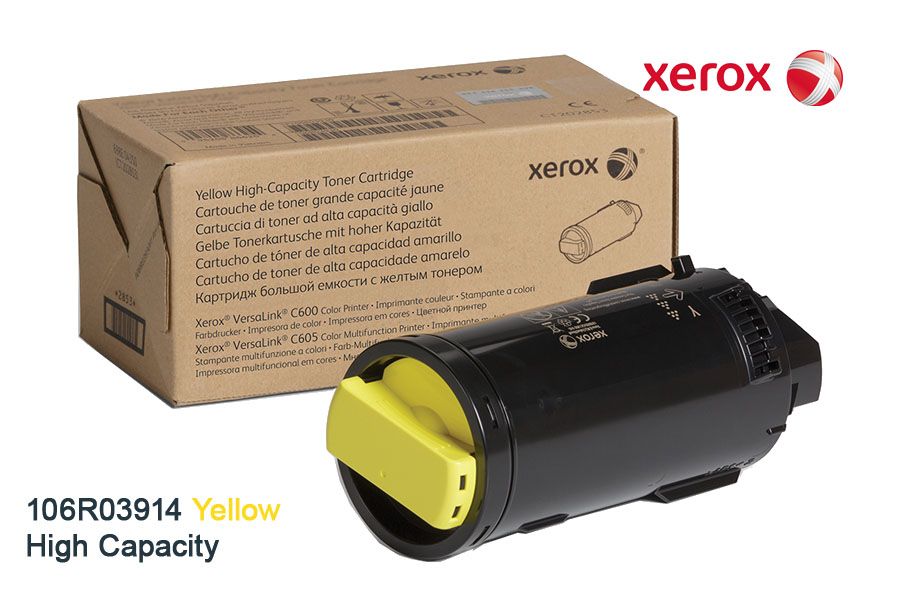 Toner Xerox 106R03914 Yellow High Capacity Toner Xerox 106R03914 Yellow High Capacity C605 - Imagen 1