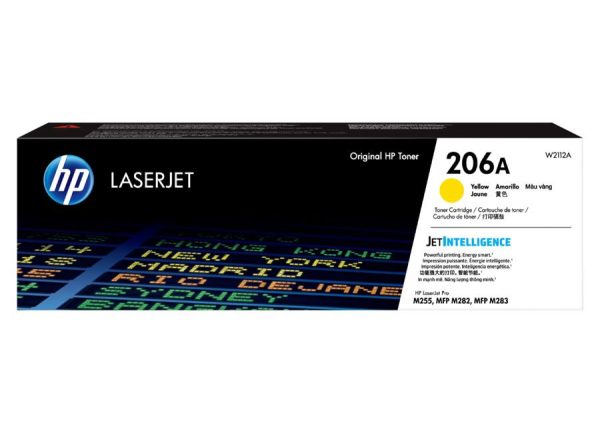 Toner HP 206A Yellow W2112A Para M255, M283