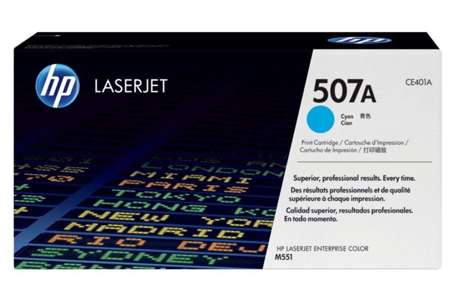 Toner HP 507A Cyan CE401A Toner HP 507A Cyan CE401A