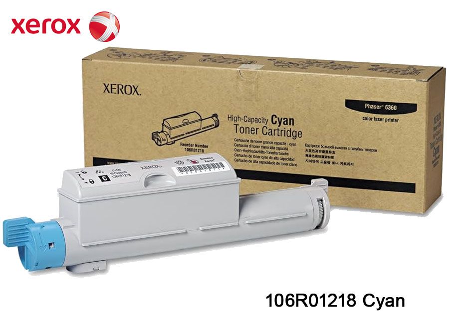 Toner Xerox 106R01218 Cyan Toner Xerox 106R01218 Cyan Phaser 6360