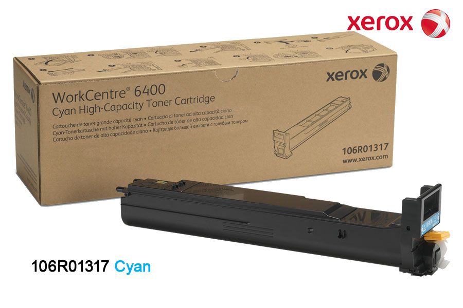 Toner Xerox 106R01317 Cyan Toner Xerox 106R01317 Cyan WorkCentre 6400 - Imagen 1