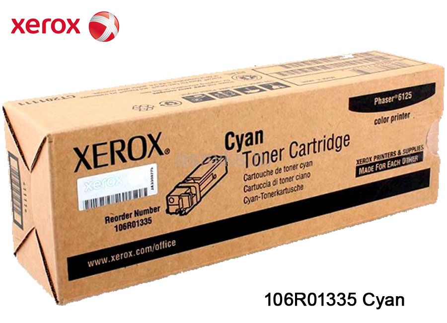 Toner Xerox 106R01335 Cyan Toner Xerox 106R01335 Cyan Phaser 6125