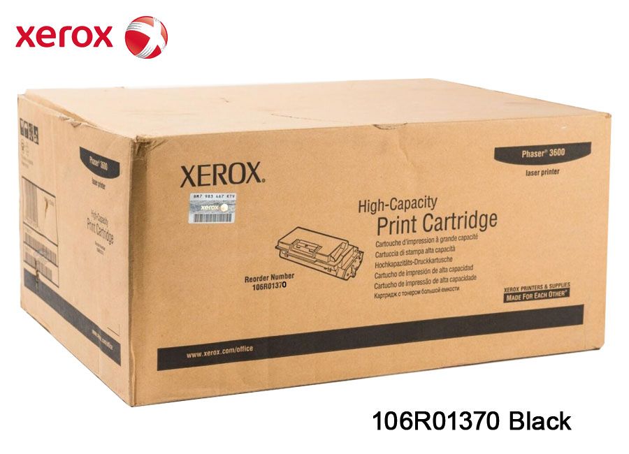 Toner Xerox 106R01370 Original Toner Xerox 106R01370 Original Phaser 3600