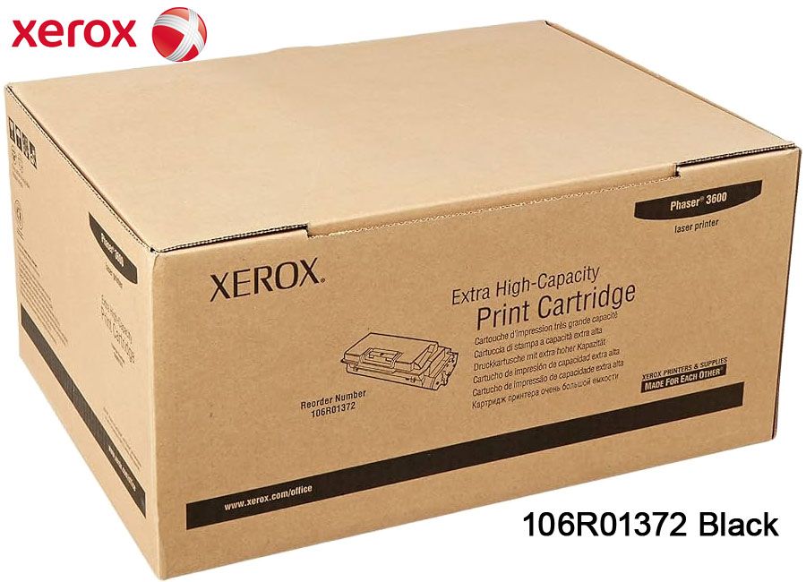 Toner Xerox 106R01372 Black Toner Xerox 106R01372 Black Phaser 3600 - Imagen 1