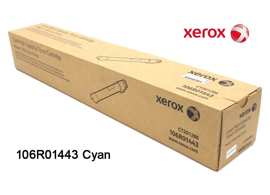 Toner Xerox 106R01443 Cyan Toner Xerox 106R01443 Phaser 7500 Cyan - Imagen 1