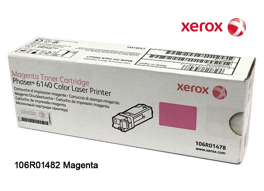 Toner Xerox 106R01482 Magenta Toner Xerox 106R01482 Magenta Phaser 6140 - Imagen 1
