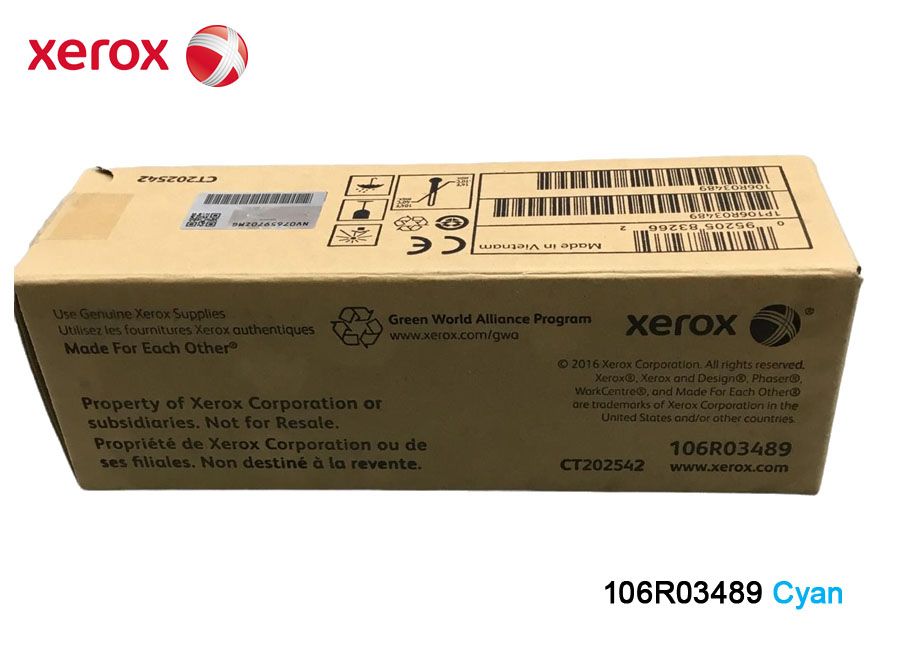 Toner Xerox 106R03489 Cyan Toner Xerox 106R03489 Cyan WC 6510/6515