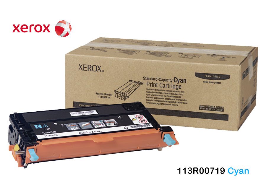 Toner Xerox 113R00719 Cyan Toner Xerox 113R00719 Cyan Phaser 6180 Stand Capacity - Imagen 1