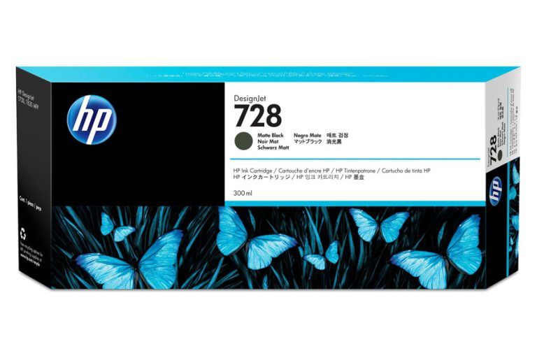 Tinta HP 728 Matte Black F9J68A