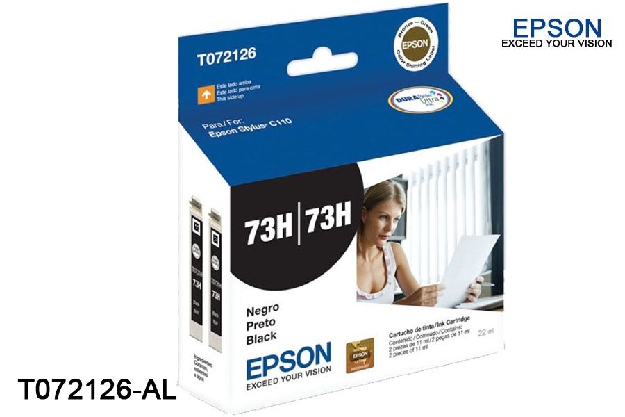 Tinta Epson T072 Negra T072126-AL Tinta Epson T072 Negra T072126-AL Stylus C110 - Imagen 1
