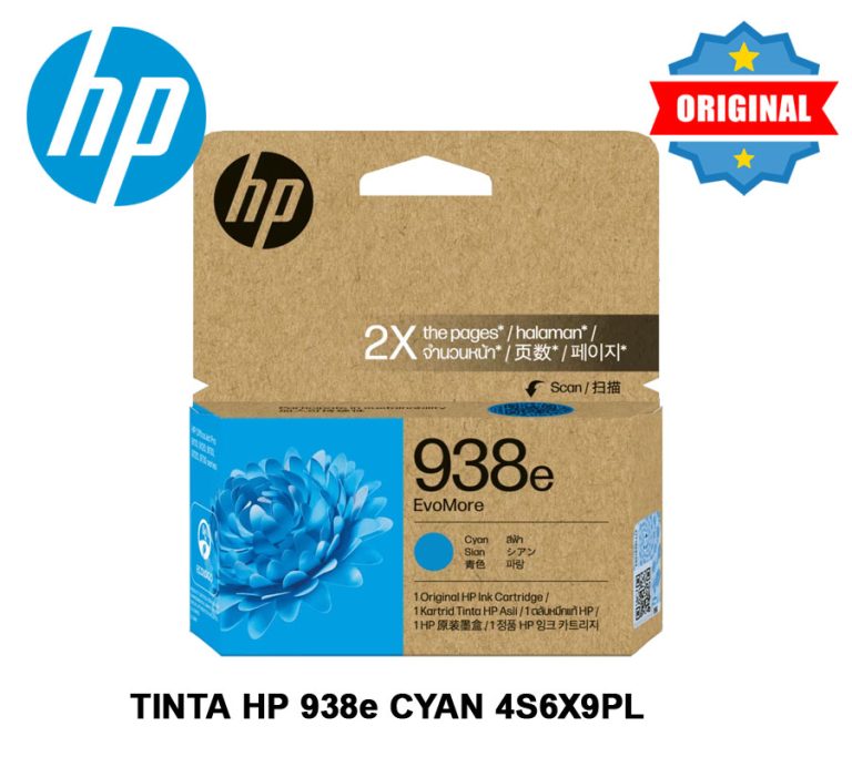 Tinta HP 938e EvoMore 4S6X9PL Cyan