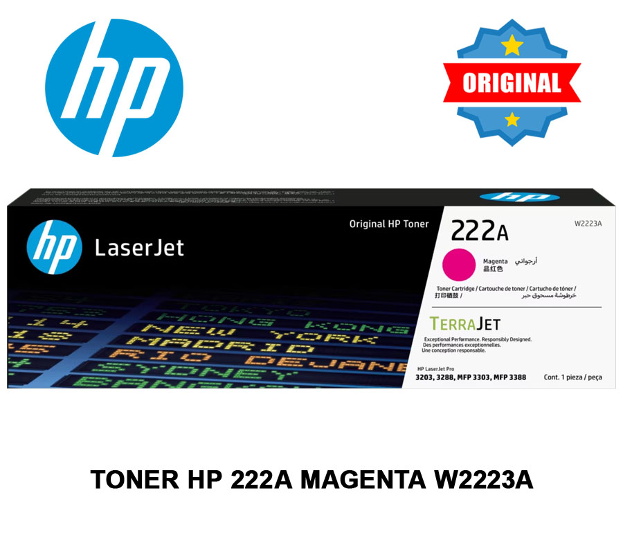 Toner HP 222A Magenta W2223A Toner HP 222A Magenta W2223A