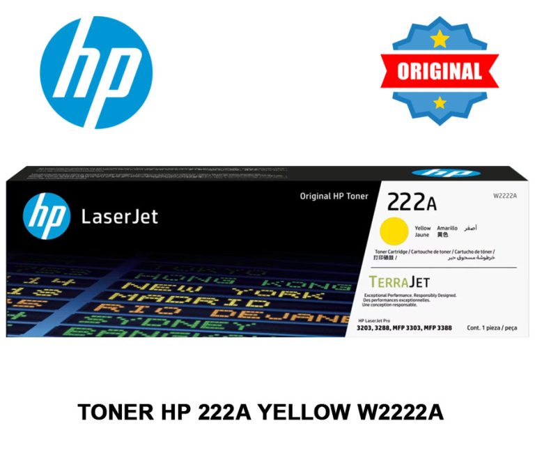 Toner HP 222A Yellow W2222A