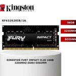 Memoria RAM DDR4 16GB 3200MHz Kingston FURY Impact SODIMM
