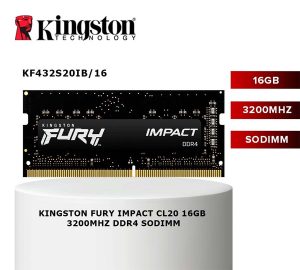 Memoria RAM DDR4 16GB 3200MHz Kingston FURY Impact SODIMM