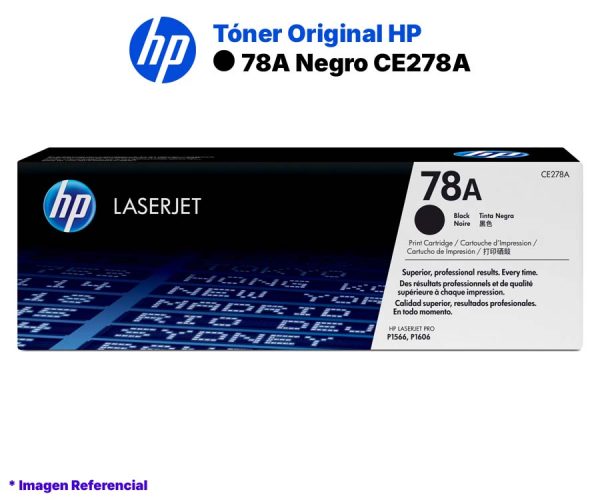 Toner Original HP 78A Negro CE278A